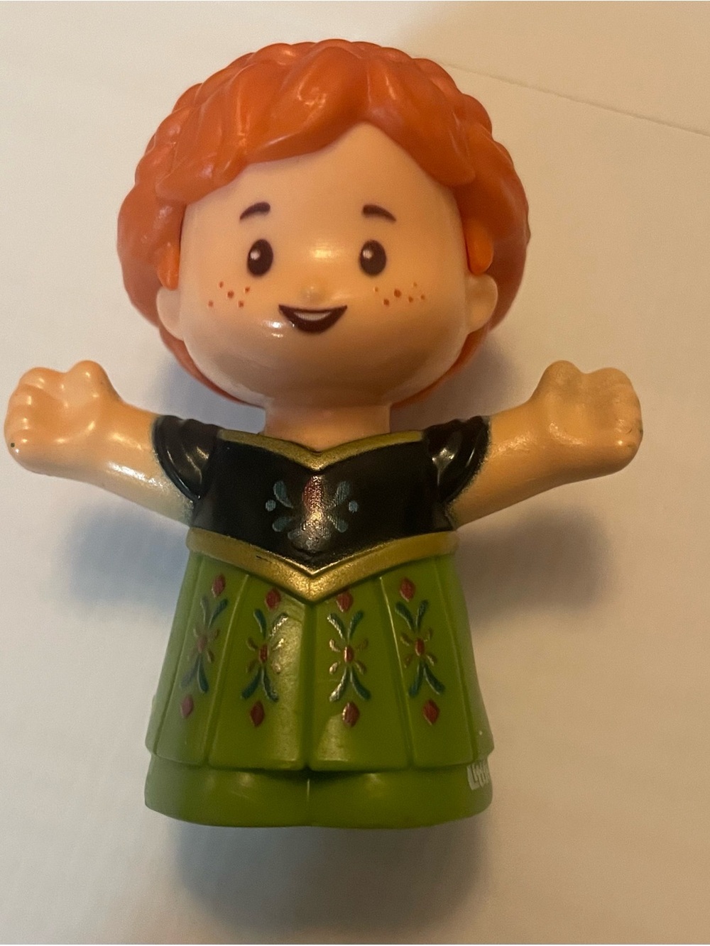 Little People Disney Frozen Anna figurine with green dress girl